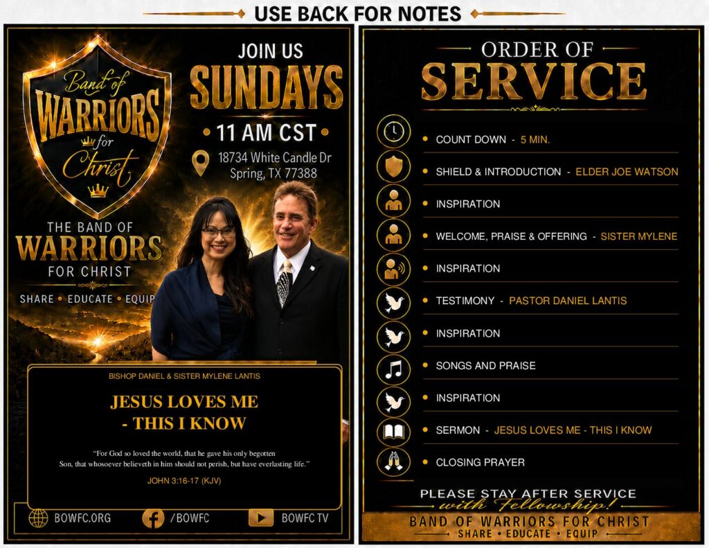 JESUS LOVES ME – THIS I KNOW